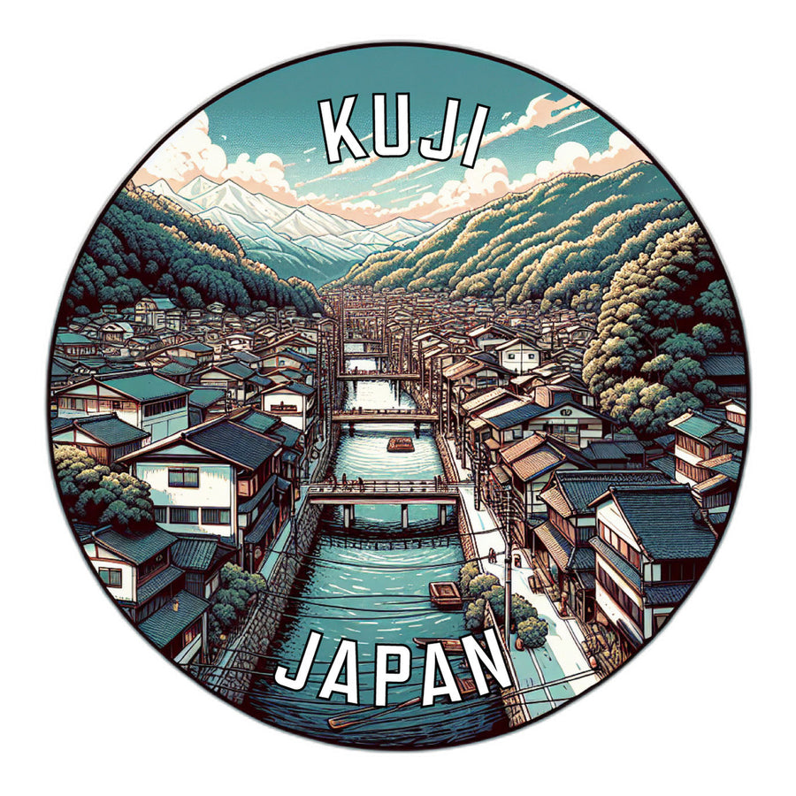 Kuji Japan Souvenir Die Cut Flat Magnet Image 1