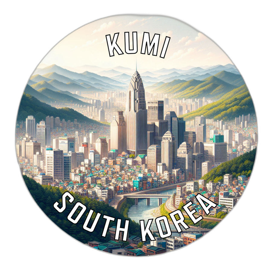 Kumi Korea South Souvenir Die Cut Flat Magnet Image 1