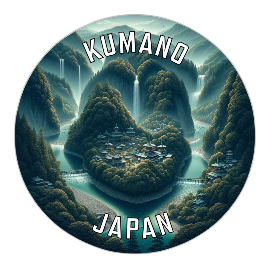 Kumano Japan Souvenir Die Cut Flat Magnet Image 1