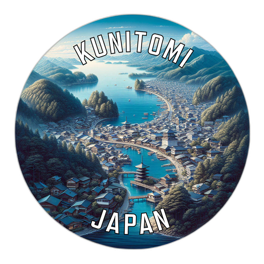 Kunitomi Japan Souvenir Die Cut Flat Magnet Image 1