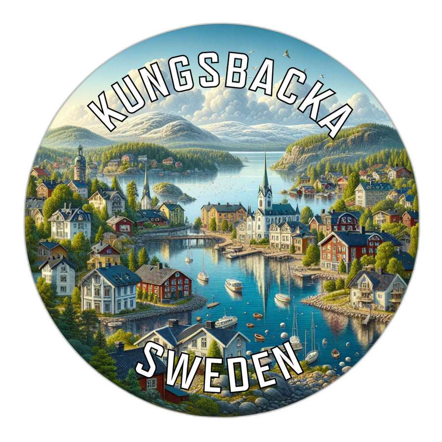 Kungsbacka Sweden Souvenir Die Cut Flat Magnet Image 1