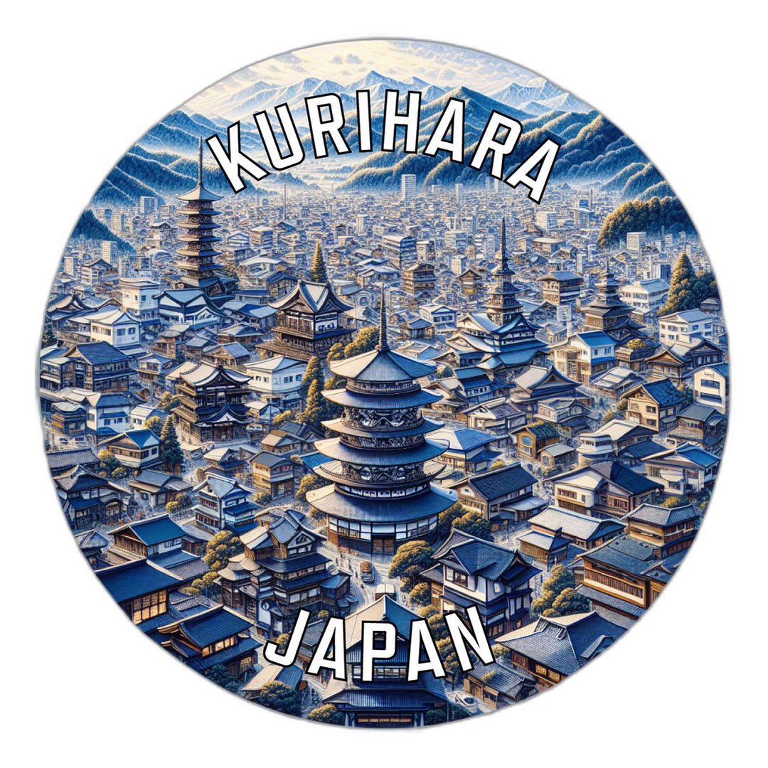 Kurihara Japan Souvenir Die Cut Flat Magnet Image 1