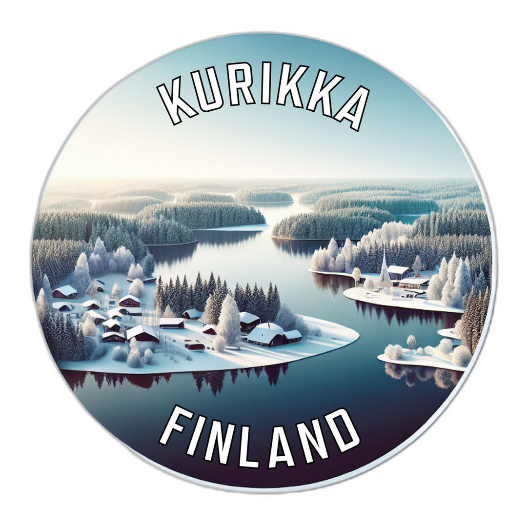 Kurikka Finland Souvenir Die Cut Flat Magnet Image 1