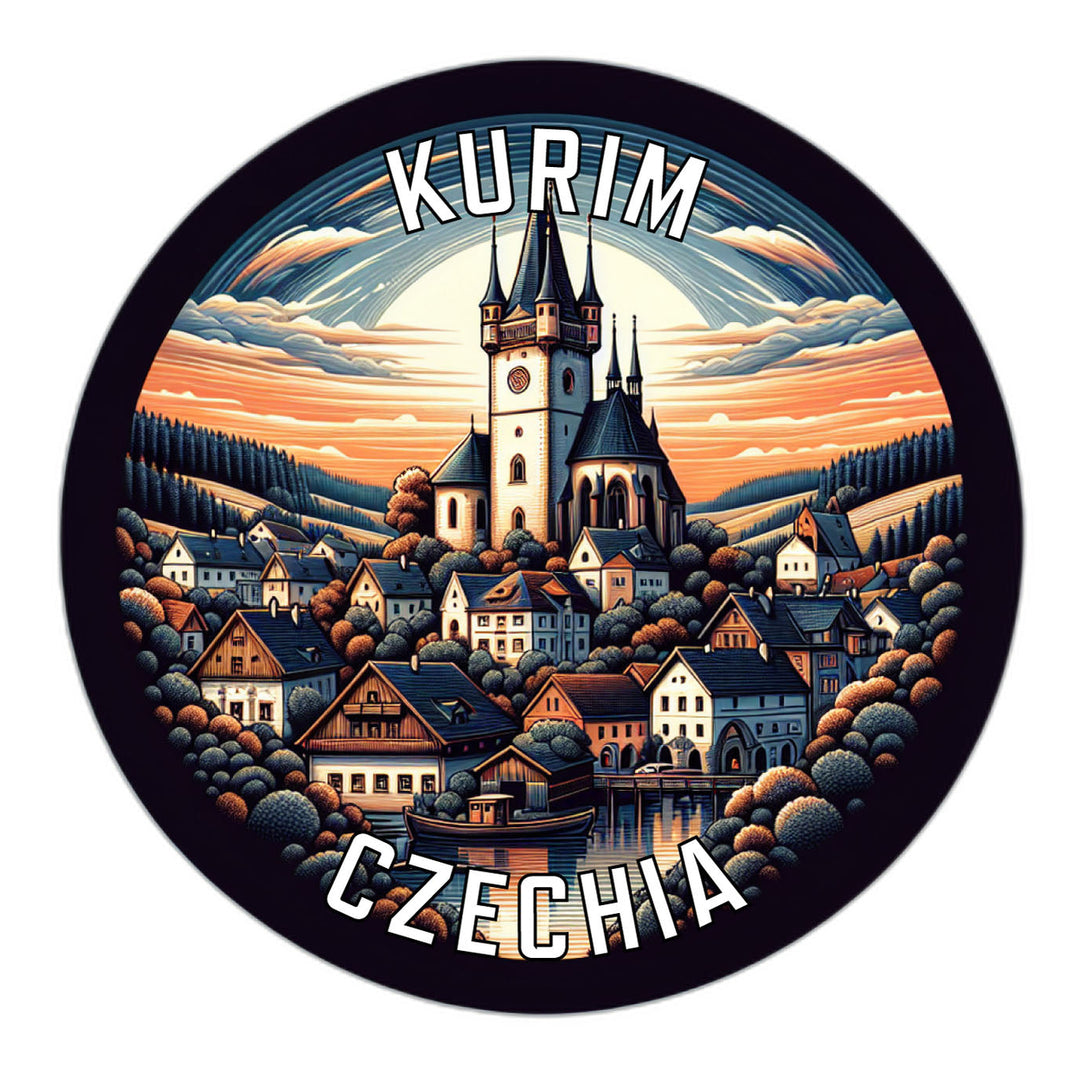 Kurim Czechia Souvenir Die Cut Flat Magnet Image 1