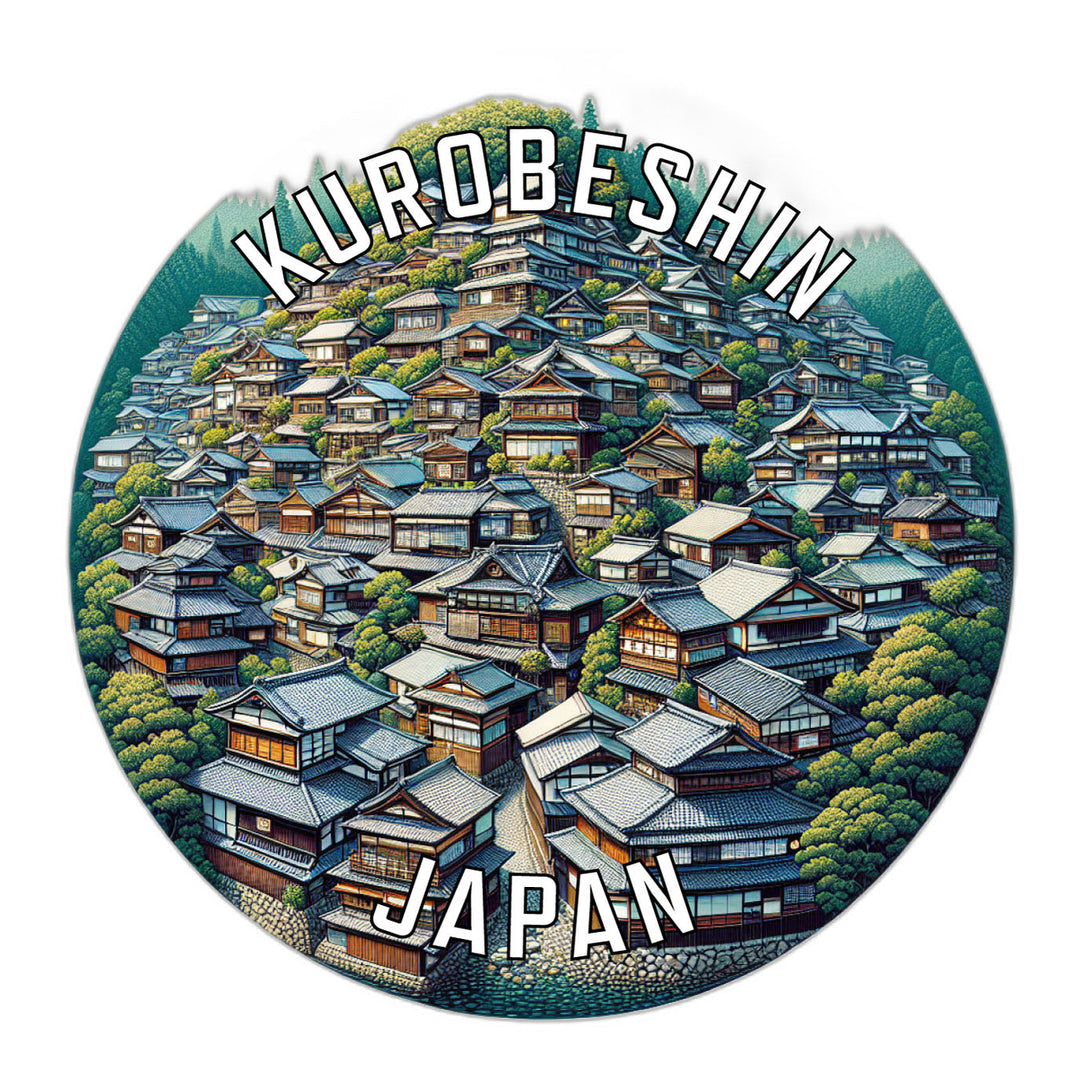 Kurobeshin Japan Souvenir Die Cut Flat Magnet Image 1