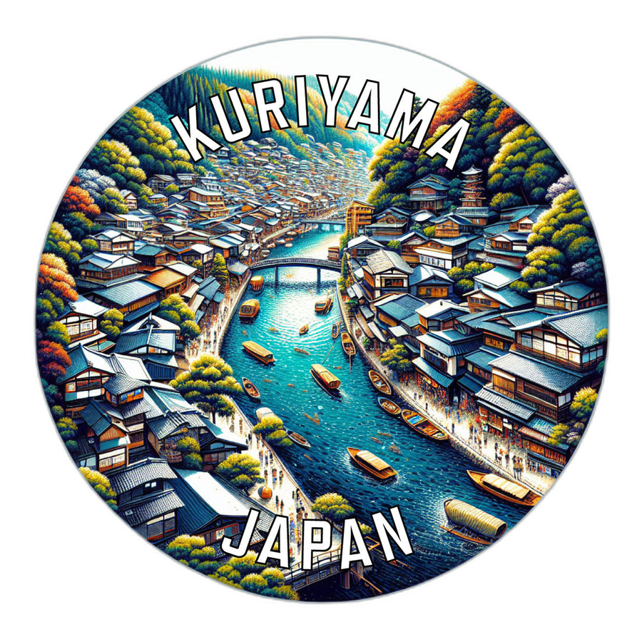 Kuriyama Japan Souvenir Die Cut Flat Magnet Image 1