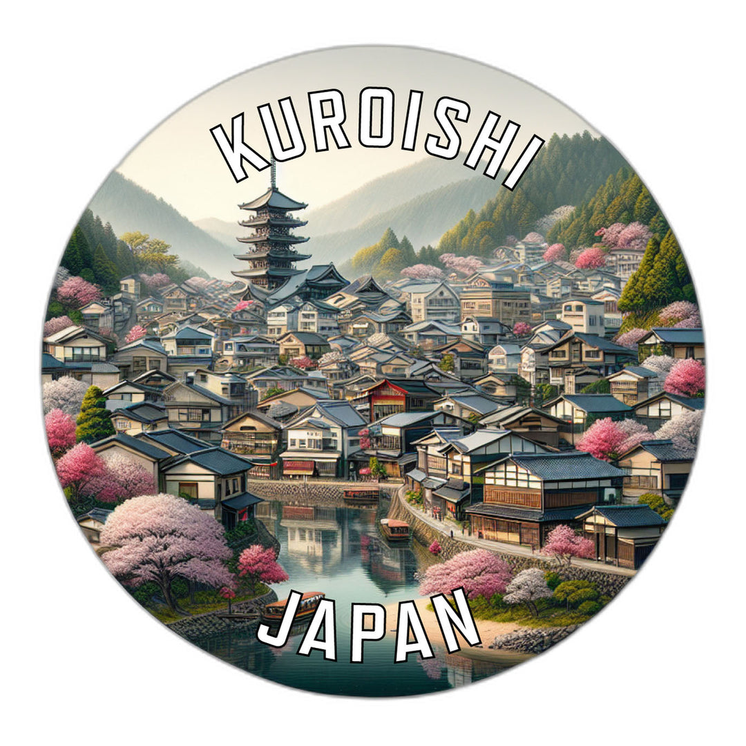 Kuroishi Japan Souvenir Die Cut Flat Magnet Image 1