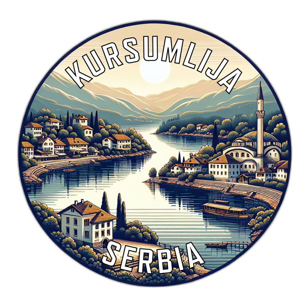 Kursumlija Serbia Souvenir Die Cut Flat Magnet Image 1