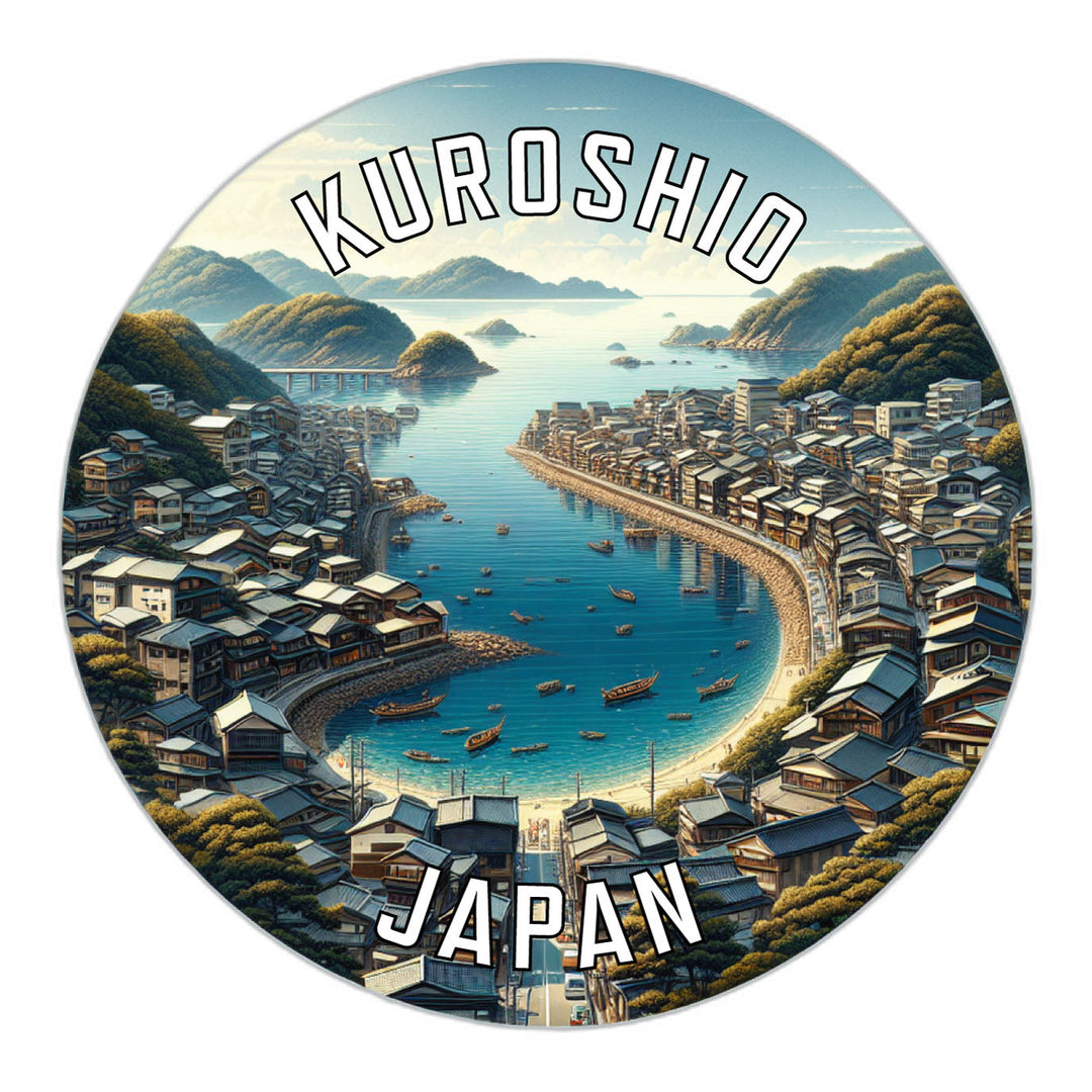 Kuroshio Japan Souvenir Die Cut Flat Magnet Image 1