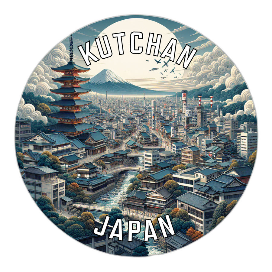 Kutchan Japan Souvenir Die Cut Flat Magnet Image 1