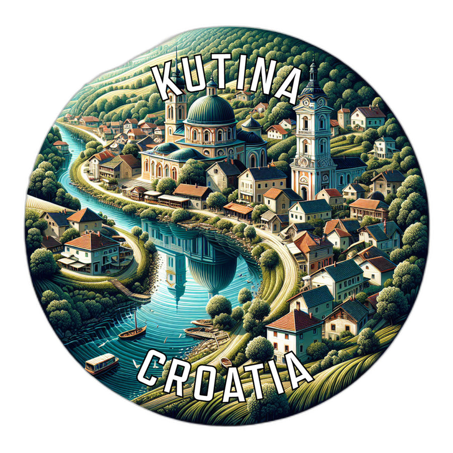 Kutina Croatia Souvenir Die Cut Flat Magnet Image 1