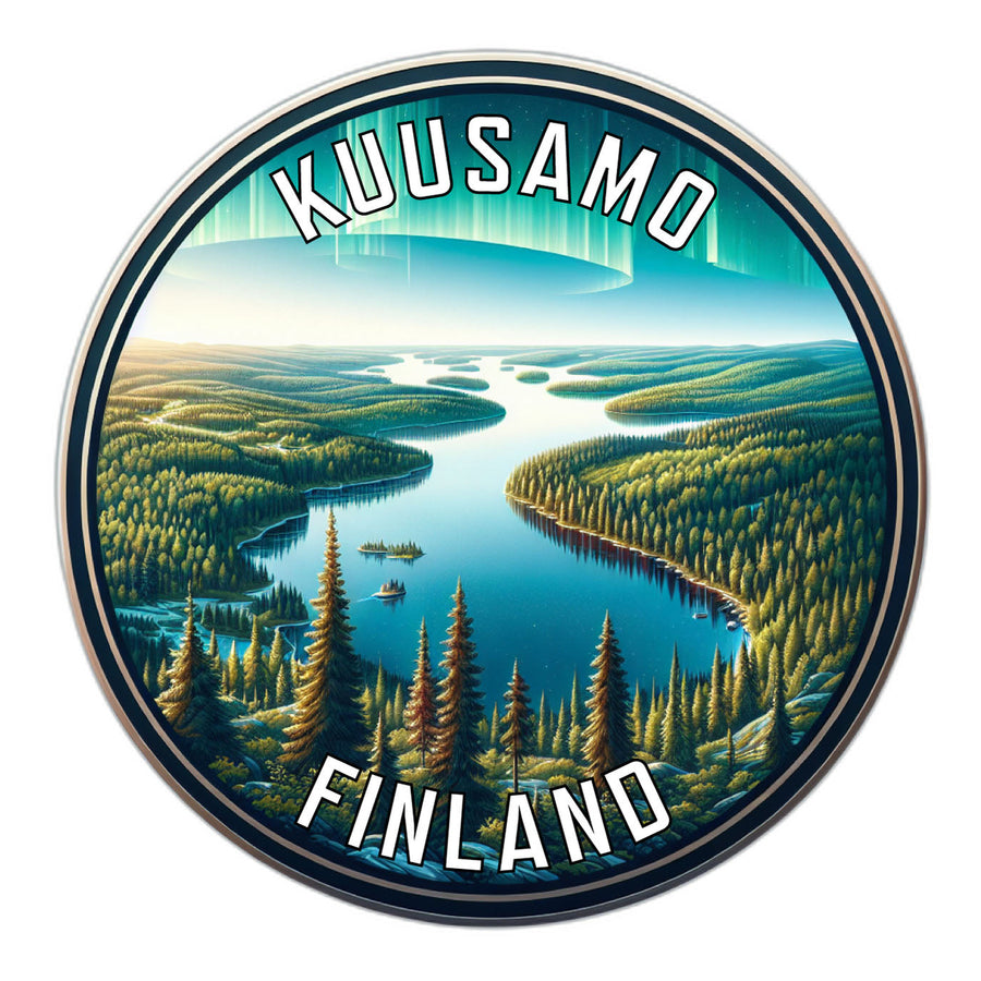 Kuusamo Finland Souvenir Die Cut Flat Magnet Image 1