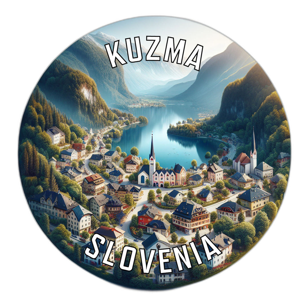 Kuzma Slovenia Souvenir Die Cut Flat Magnet Image 1