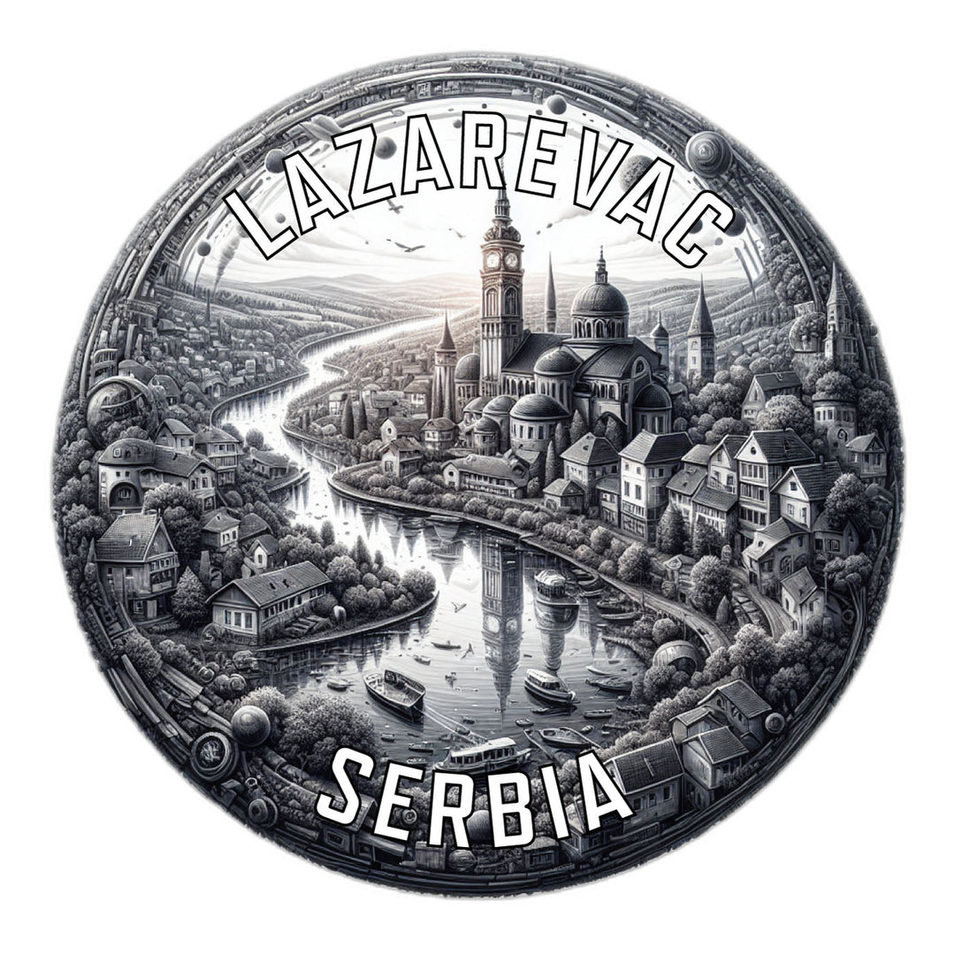 Lazarevac Serbia Souvenir Die Cut Flat Magnet Image 1