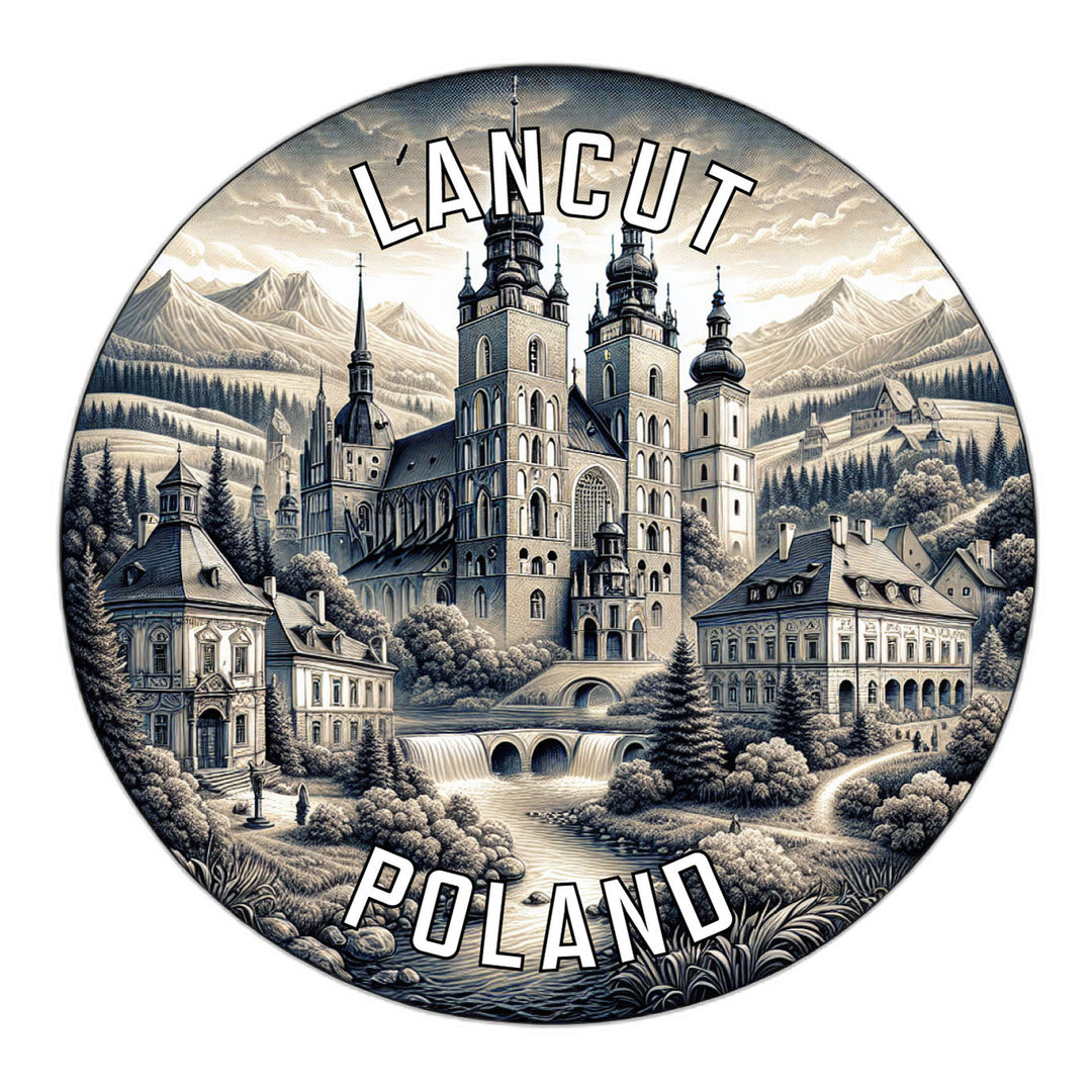 Lancut Poland Souvenir Die Cut Flat Magnet Image 1