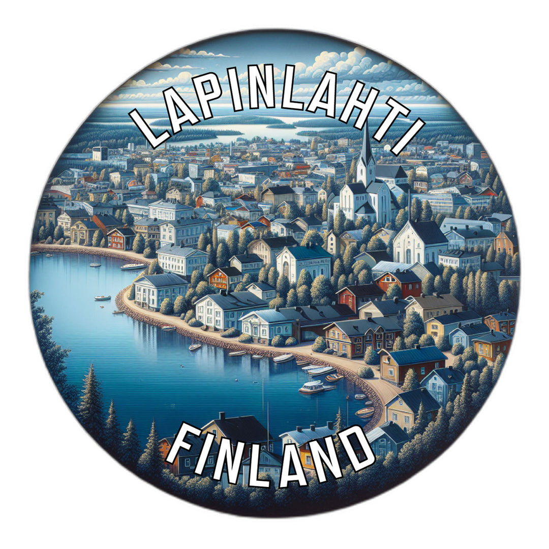 Lapinlahti Finland Souvenir Die Cut Flat Magnet Image 1