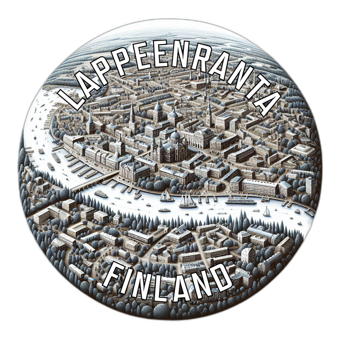 Lappeenranta Finland Souvenir Die Cut Flat Magnet Image 1