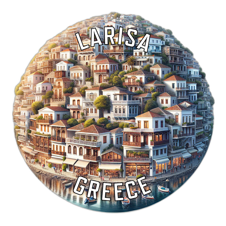 Larisa Greece Souvenir Die Cut Flat Magnet Image 1