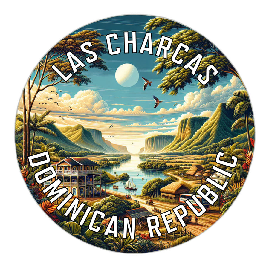 Las Charcas Dominican Republic Souvenir Die Cut Flat Magnet Image 1