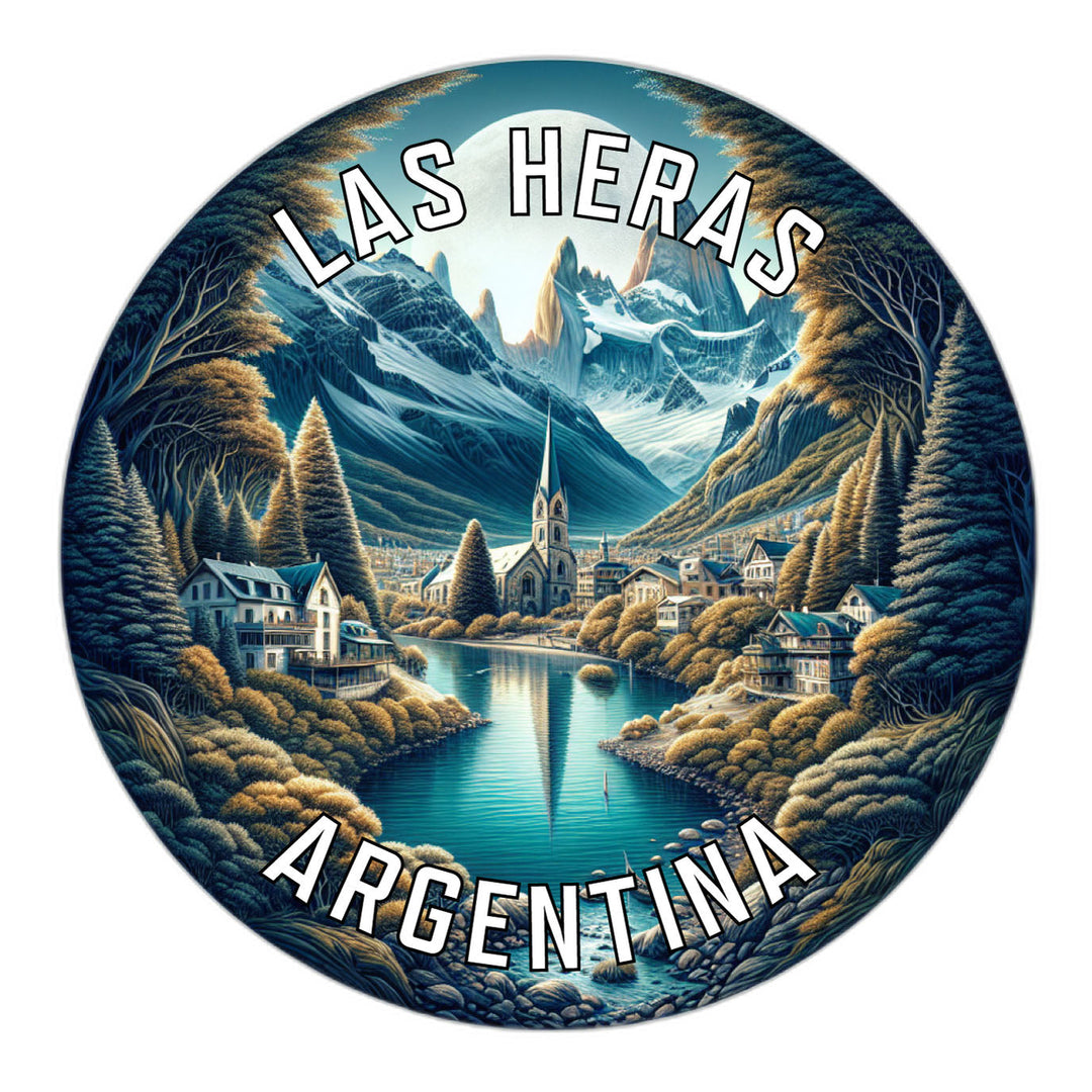 Las Heras Argentina Souvenir Die Cut Flat Magnet Image 1