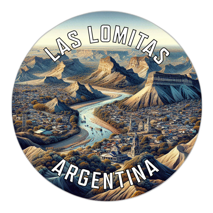 Las Lomitas Argentina Souvenir Die Cut Flat Magnet Image 1