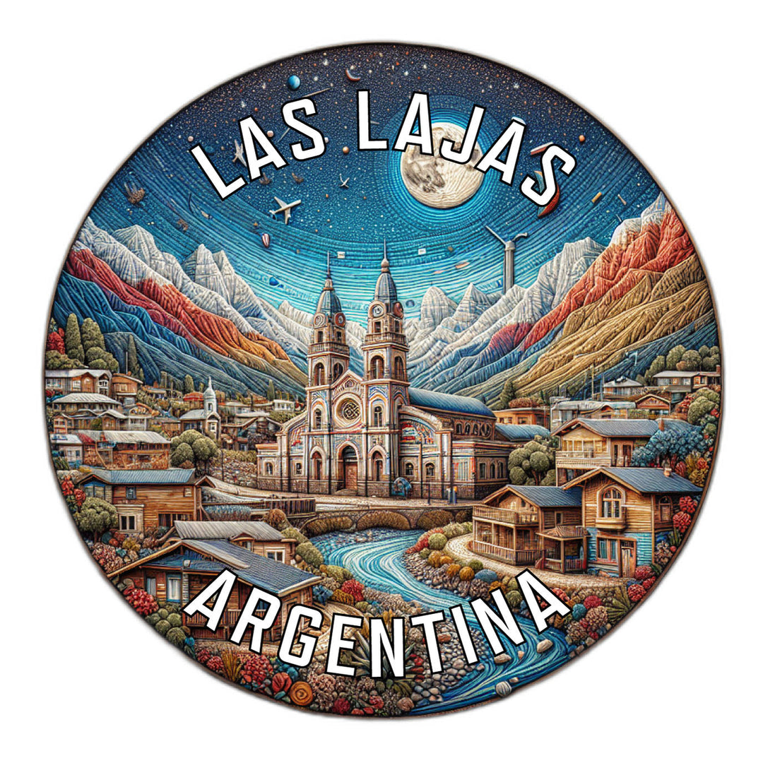 Las Lajas Argentina Souvenir Die Cut Flat Magnet Image 1