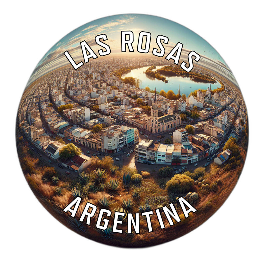 Las Rosas Argentina Souvenir Die Cut Flat Magnet Image 1