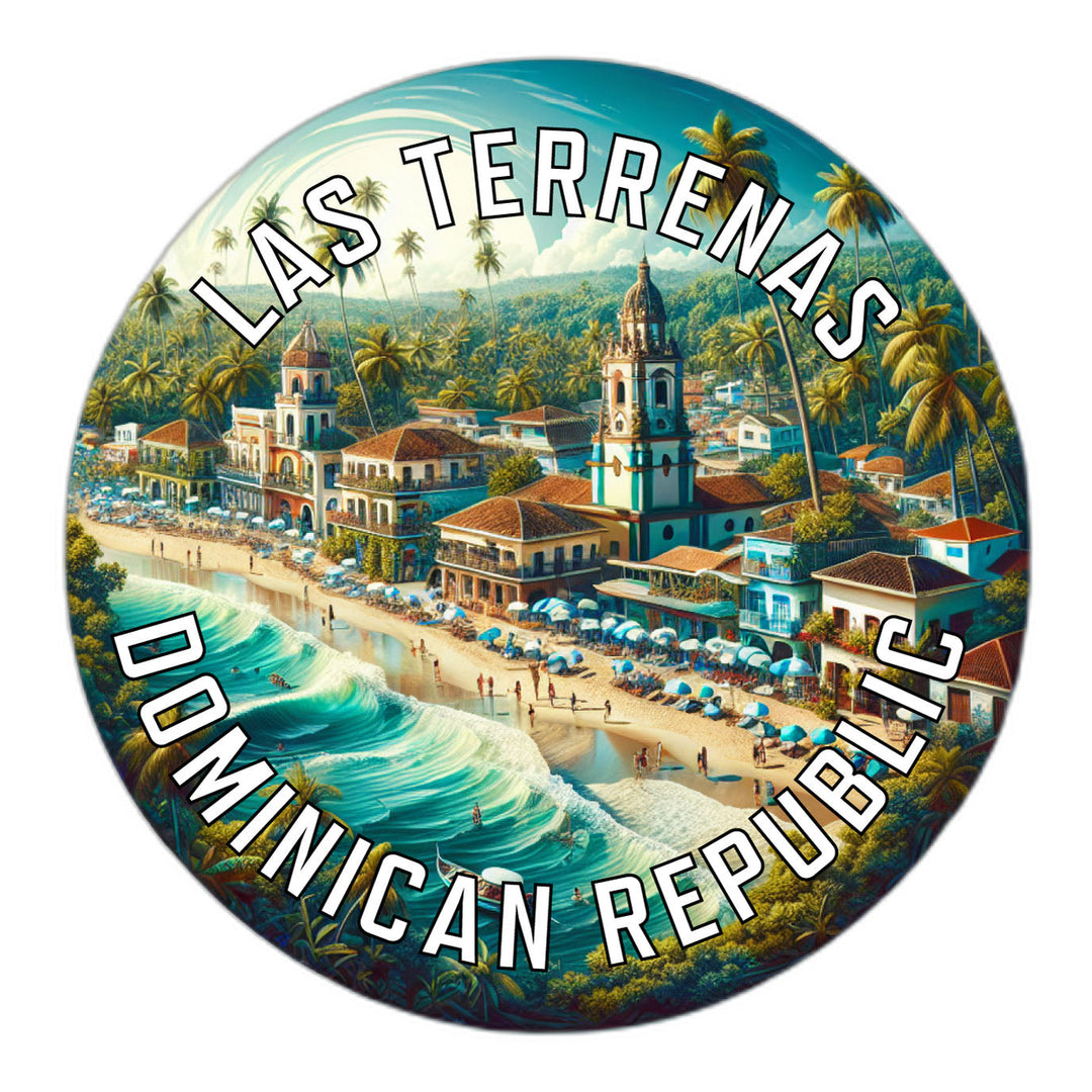 Las Terrenas Dominican Republic Souvenir Die Cut Flat Magnet Image 1