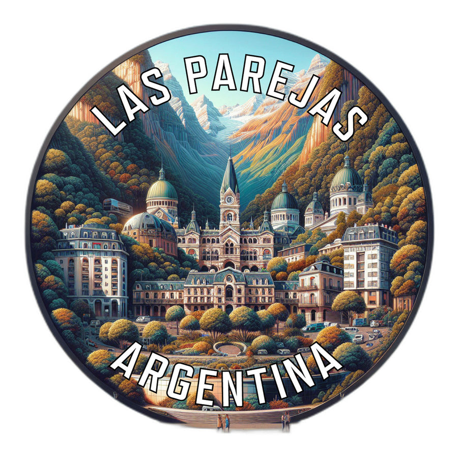 Las Parejas Argentina Souvenir Die Cut Flat Magnet Image 1