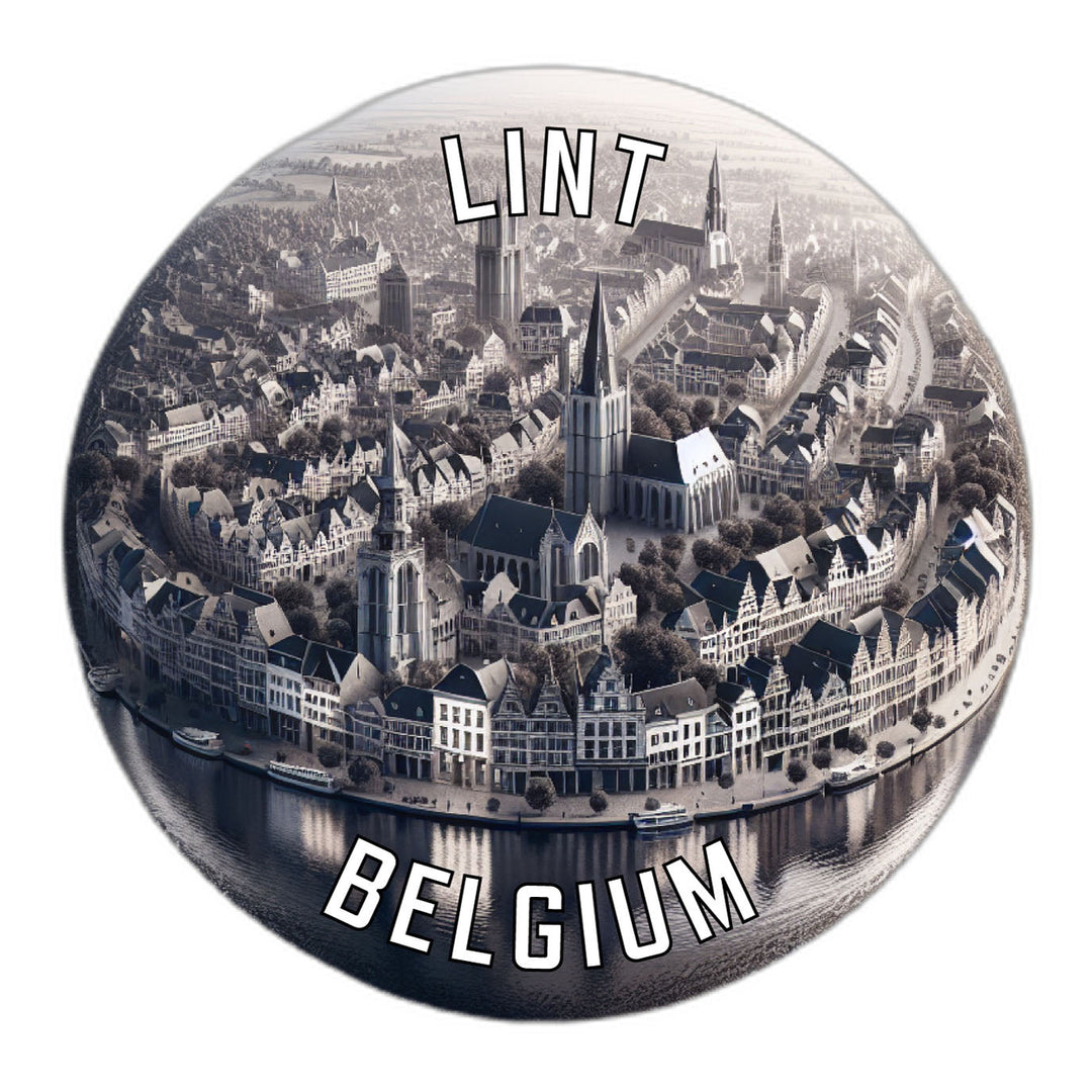 Lint Belgium Souvenir Die Cut Flat Magnet Image 1