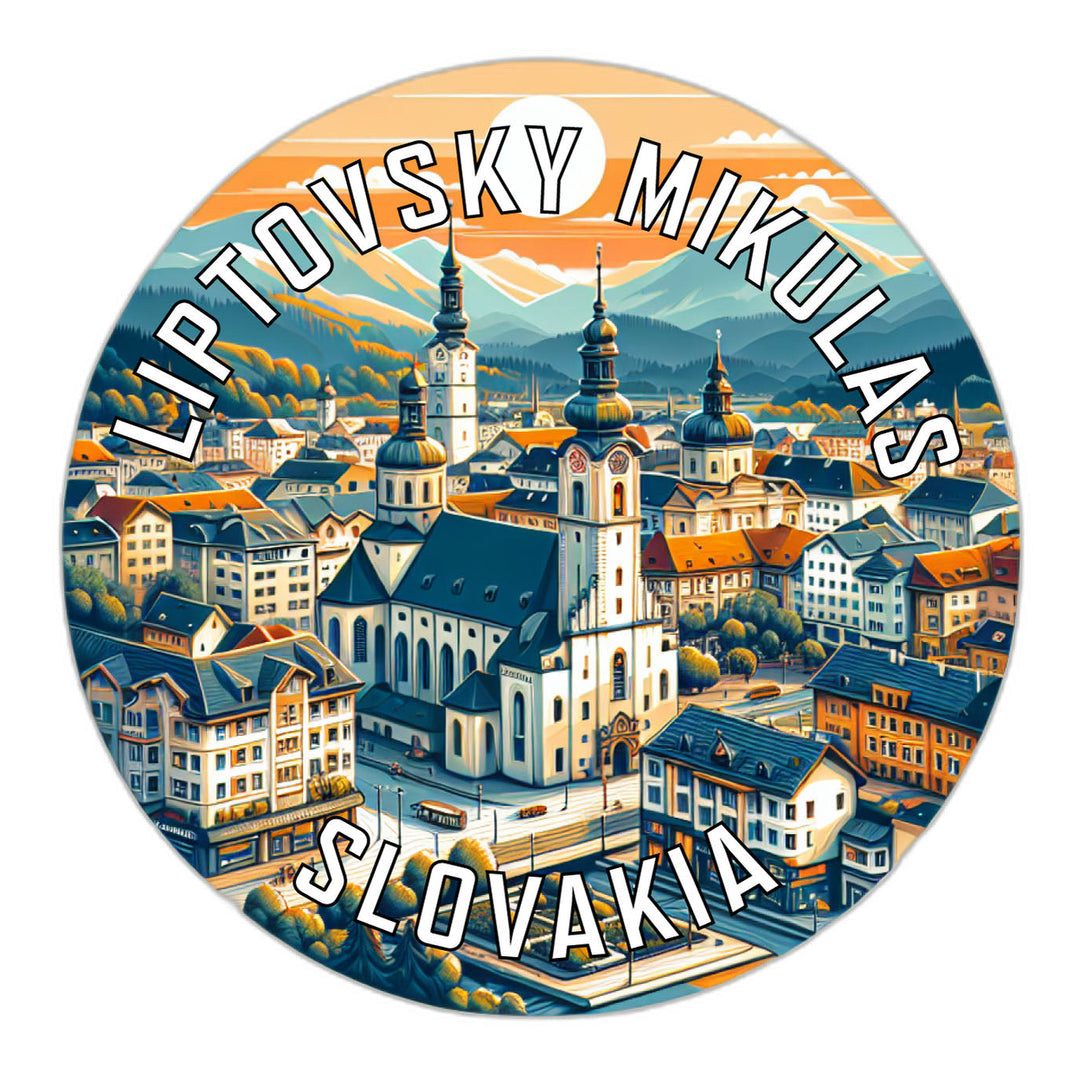 Liptovsky Mikulas Slovakia Souvenir Die Cut Flat Magnet Image 1