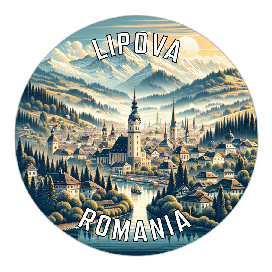 Lipova Romania Souvenir Die Cut Flat Magnet Image 1