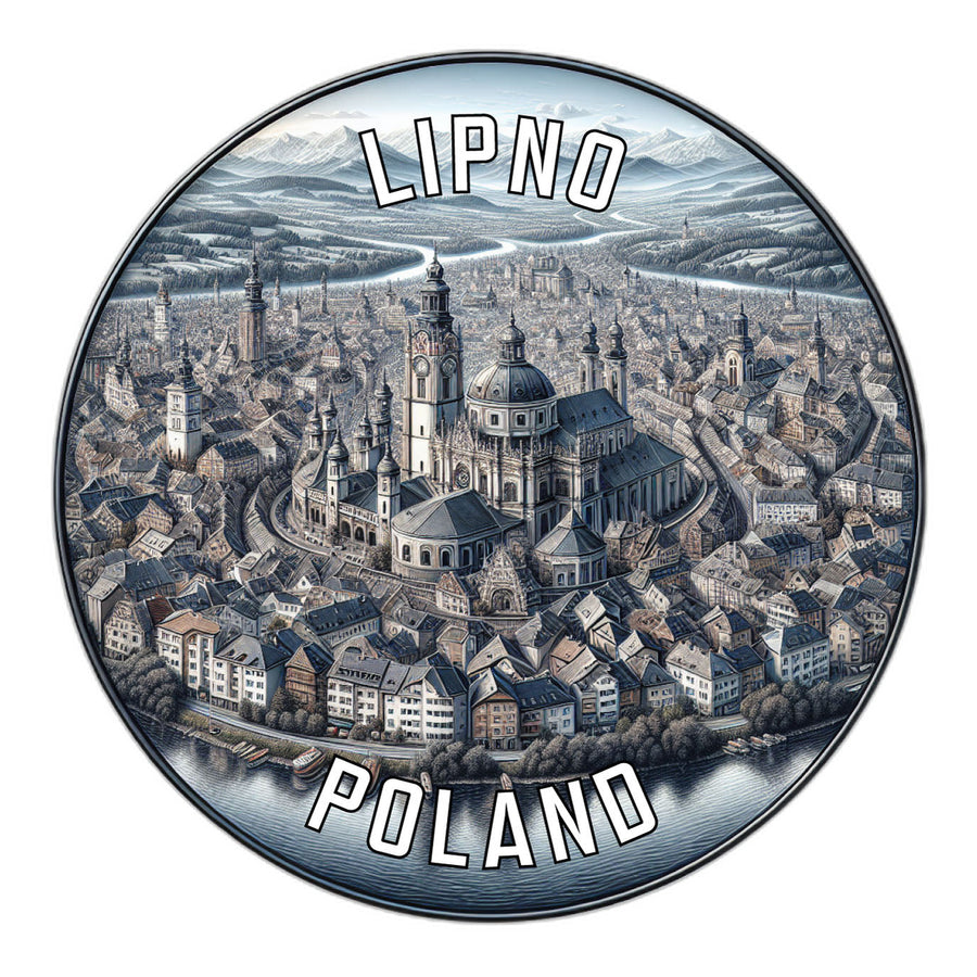 Lipno Poland Souvenir Die Cut Flat Magnet Image 1