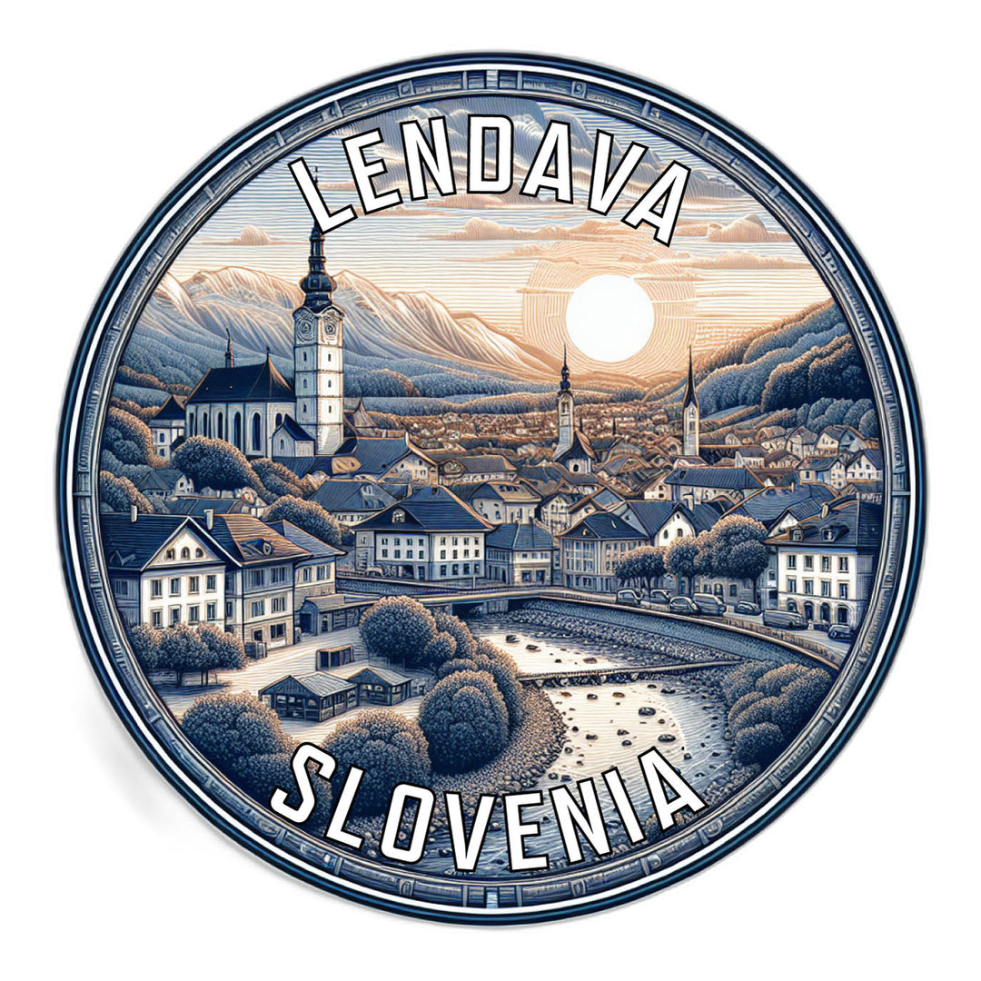 Lendava Slovenia Souvenir Die Cut Flat Magnet Image 1