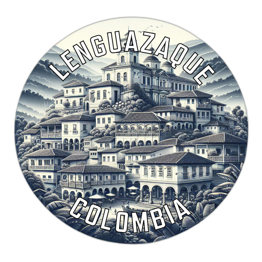 Lenguazaque Colombia Souvenir Die Cut Flat Magnet Image 1