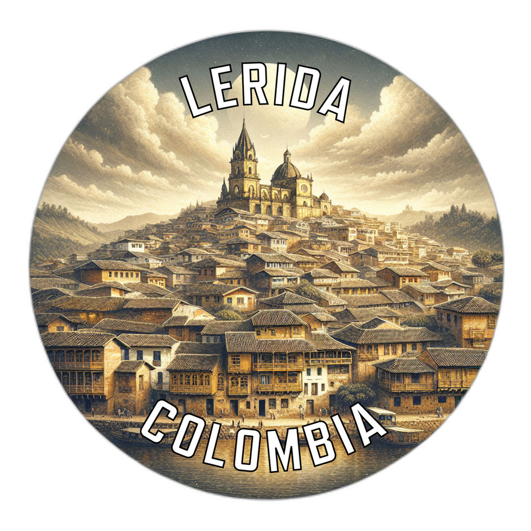 Lerida Colombia Souvenir Die Cut Flat Magnet Image 1