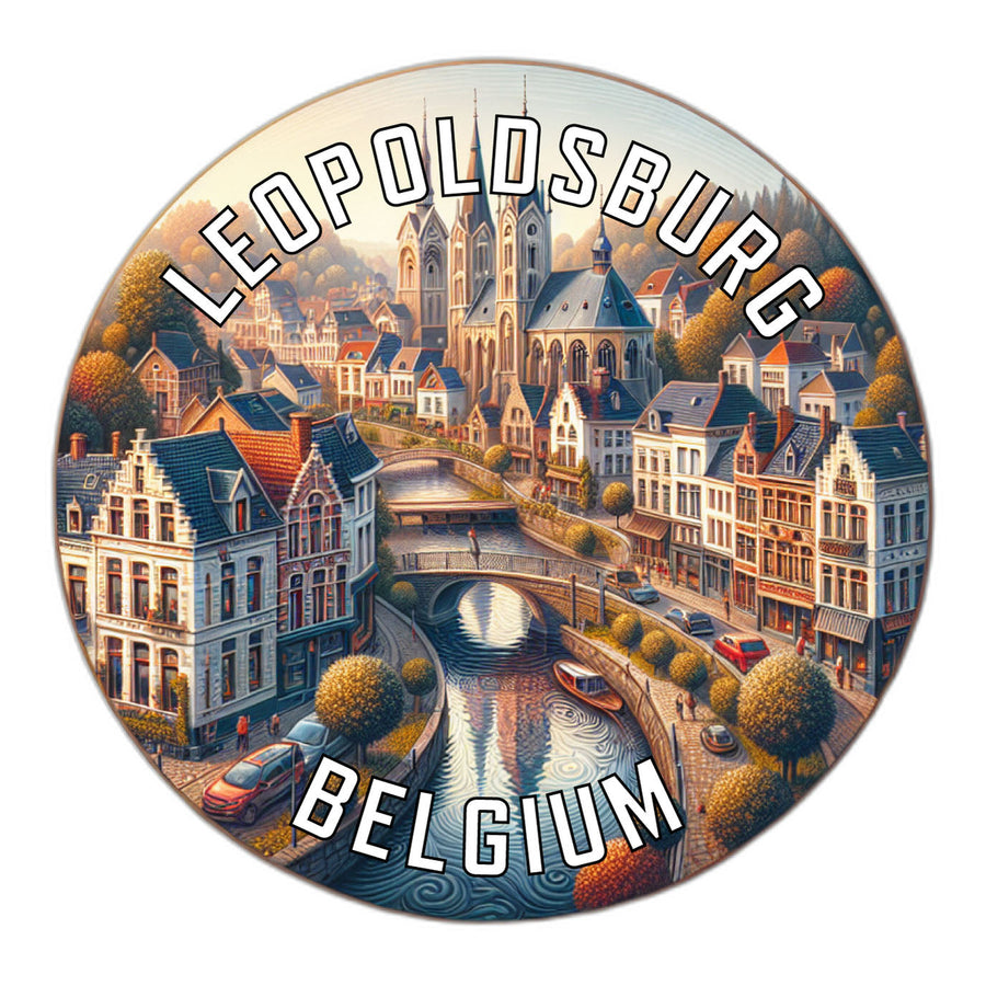 Leopoldsburg Belgium Souvenir Die Cut Flat Magnet Image 1