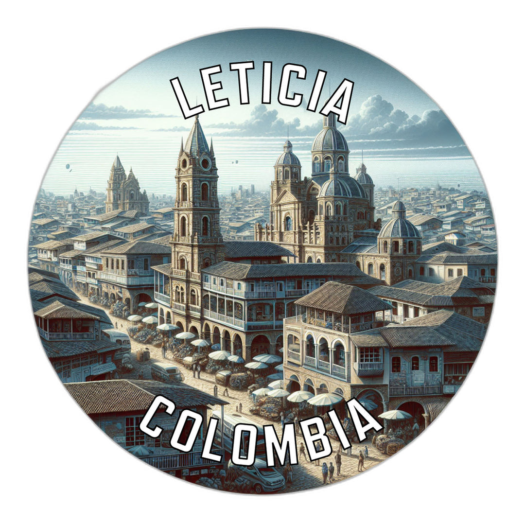 Leticia Colombia Souvenir Die Cut Flat Magnet Image 1