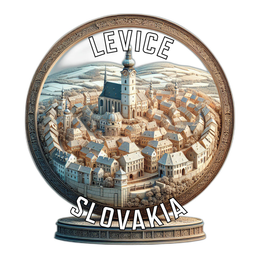 Levice Slovakia Souvenir Die Cut Flat Magnet Image 1