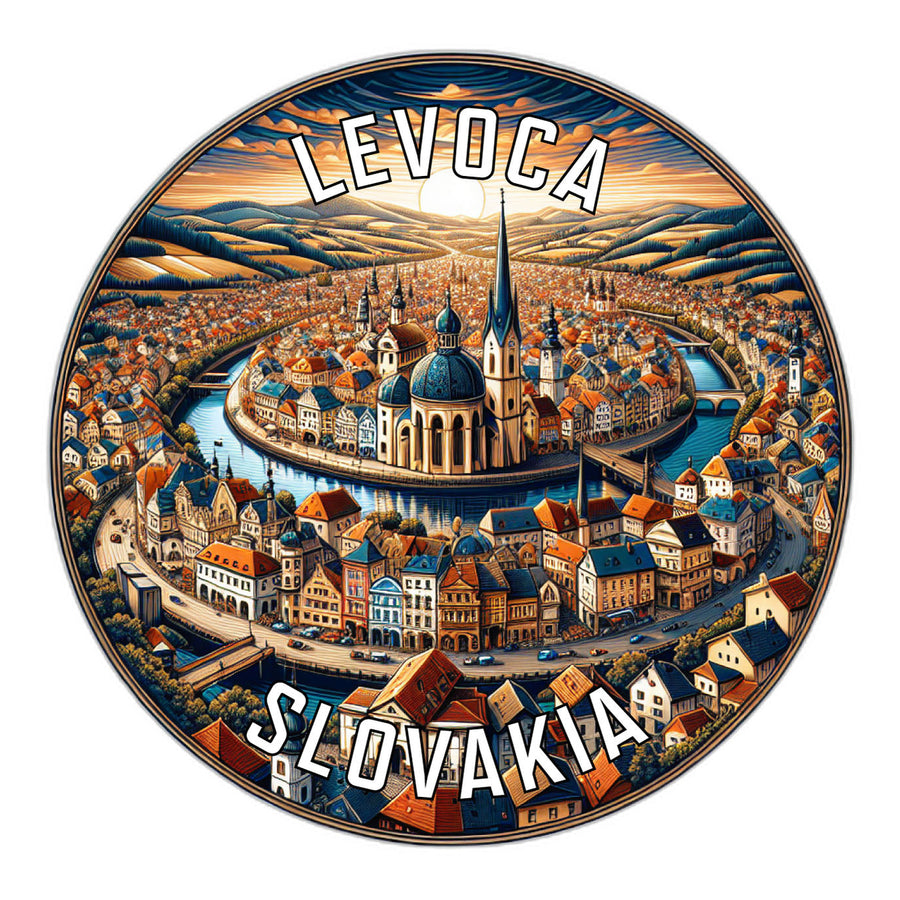 Levoca Slovakia Souvenir Die Cut Flat Magnet Image 1