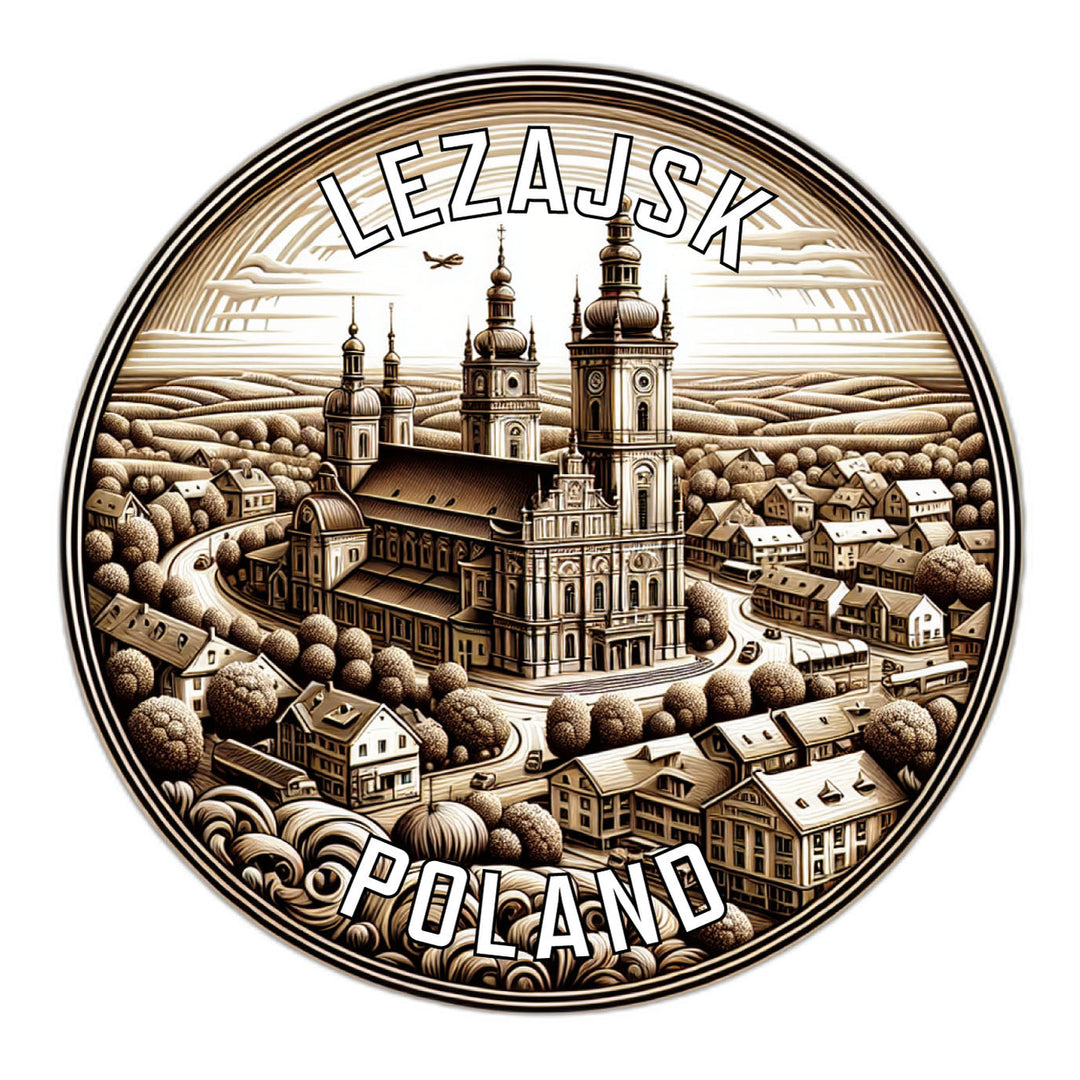 Lezajsk Poland Souvenir Die Cut Flat Magnet Image 1