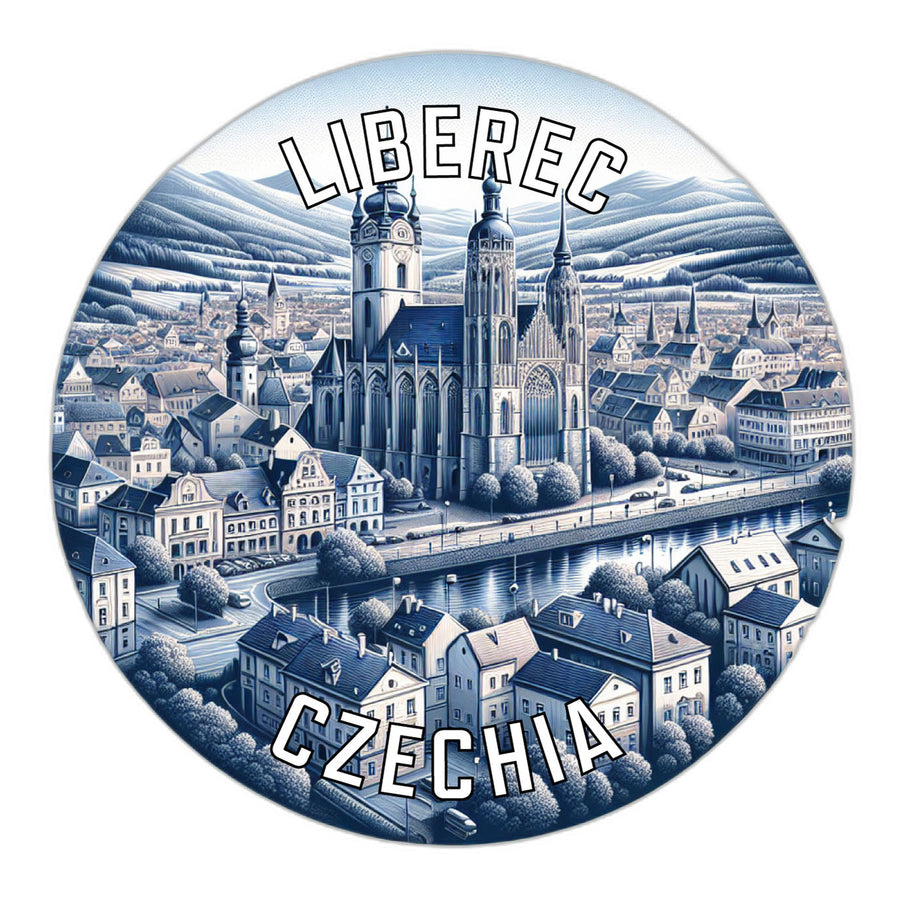 Liberec Czechia Souvenir Die Cut Flat Magnet Image 1