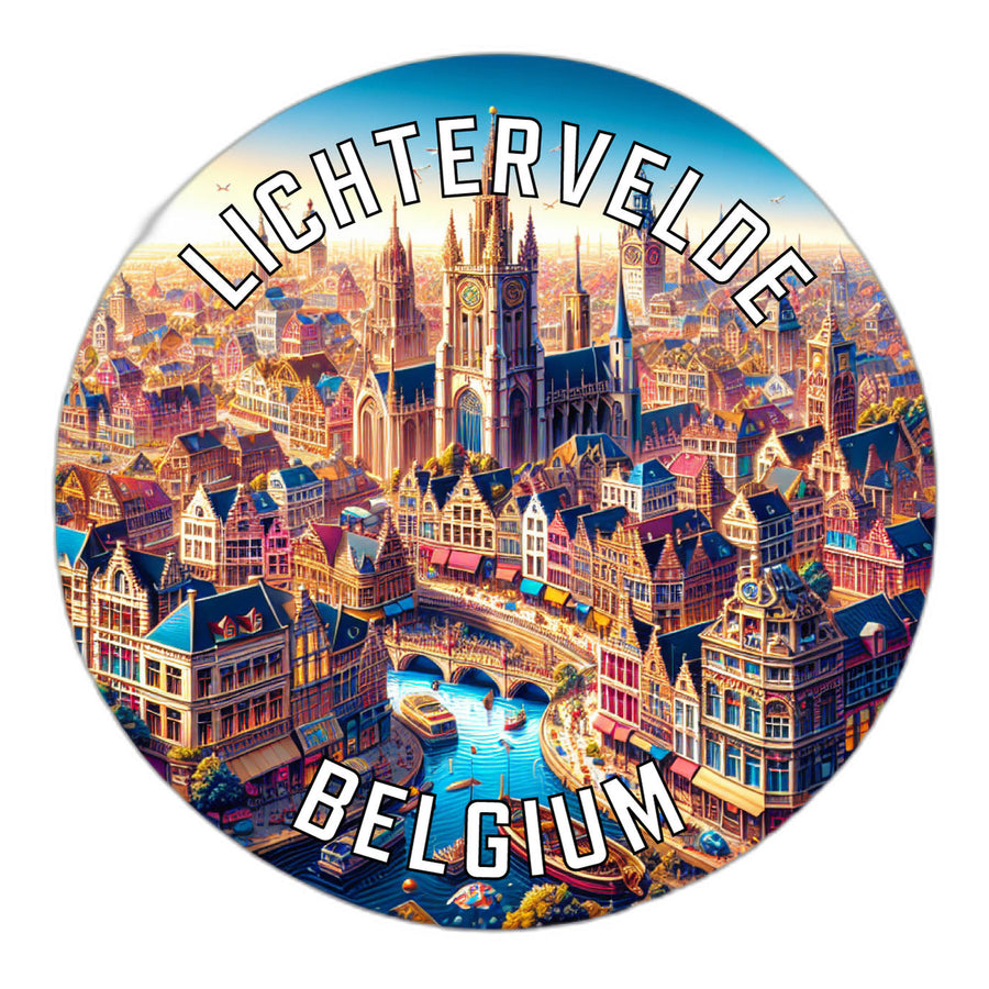 Lichtervelde Belgium Souvenir Die Cut Flat Magnet Image 1