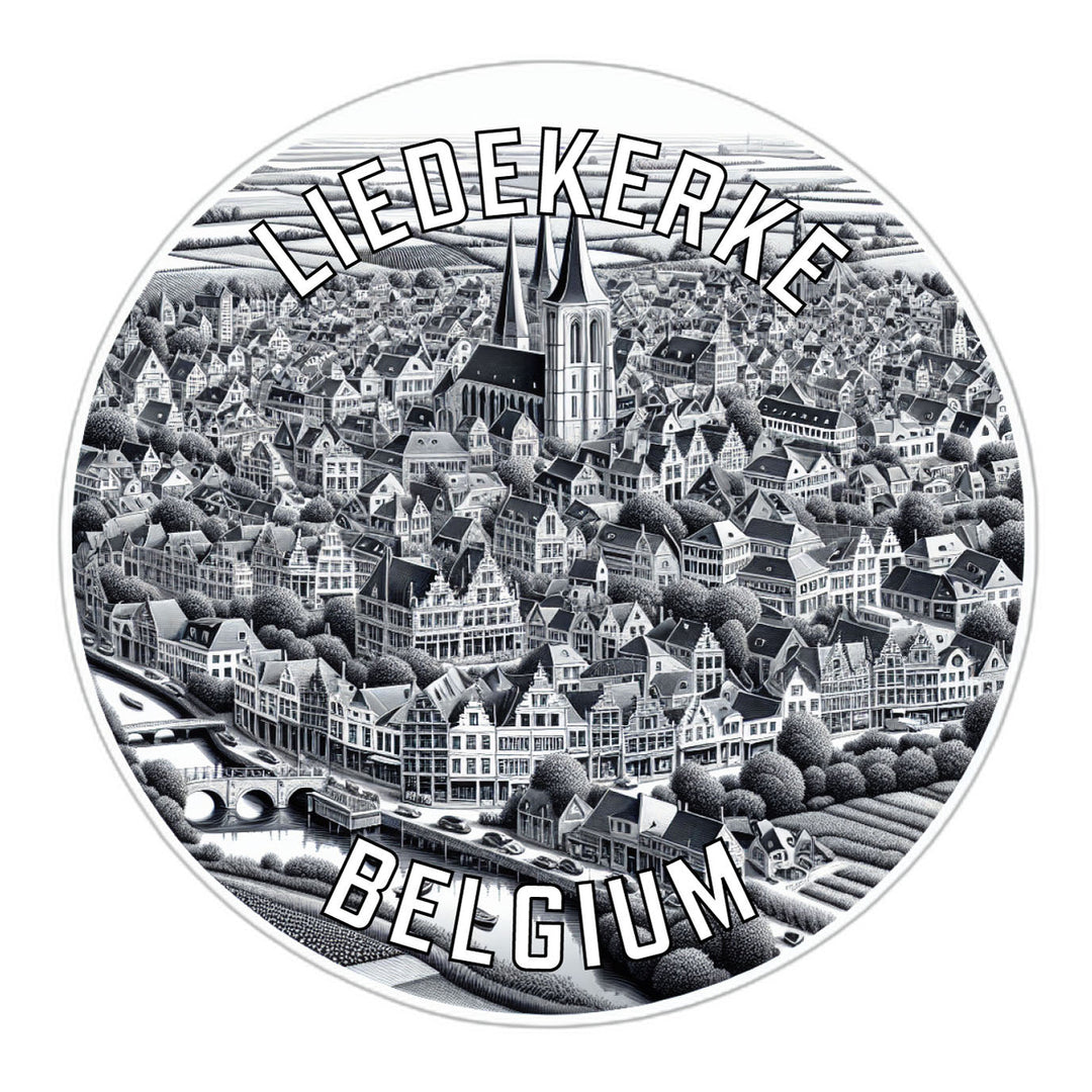 Liedekerke Belgium Souvenir Die Cut Flat Magnet Image 1