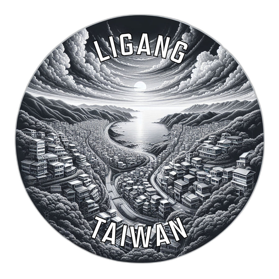 Ligang Taiwan Souvenir Die Cut Flat Magnet Image 1