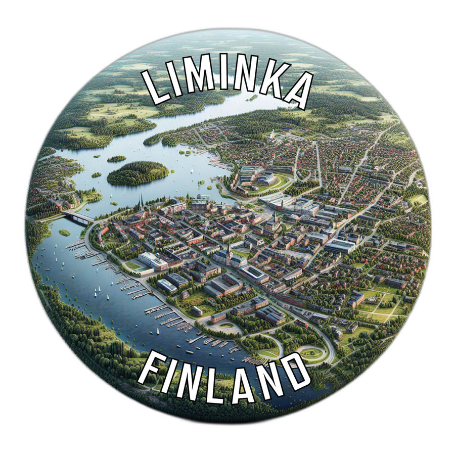 Liminka Finland Souvenir Die Cut Flat Magnet Image 1