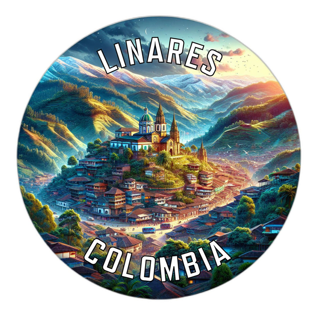 Linares Colombia Souvenir Die Cut Flat Magnet Image 1