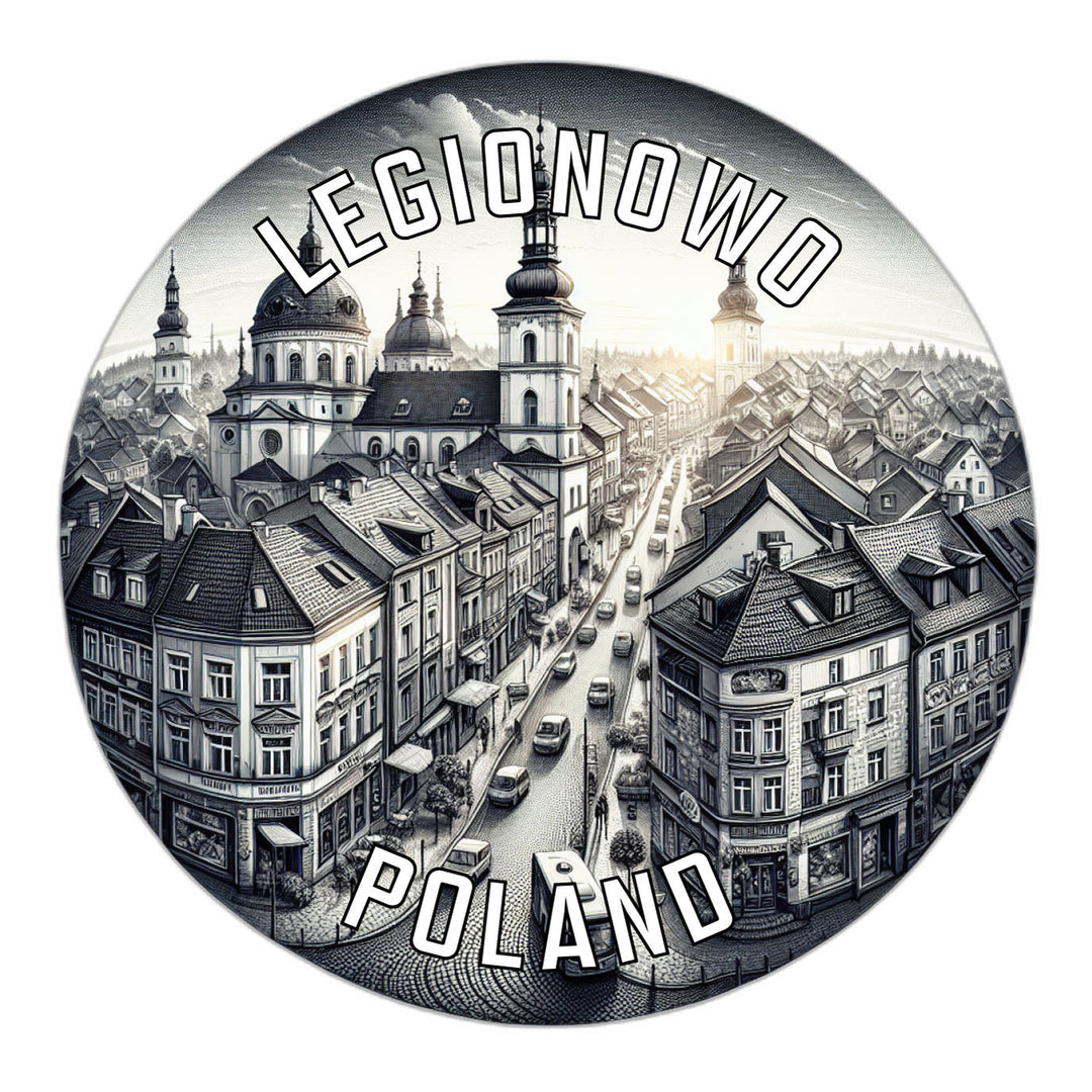 Legionowo Poland Souvenir Die Cut Flat Magnet Image 1