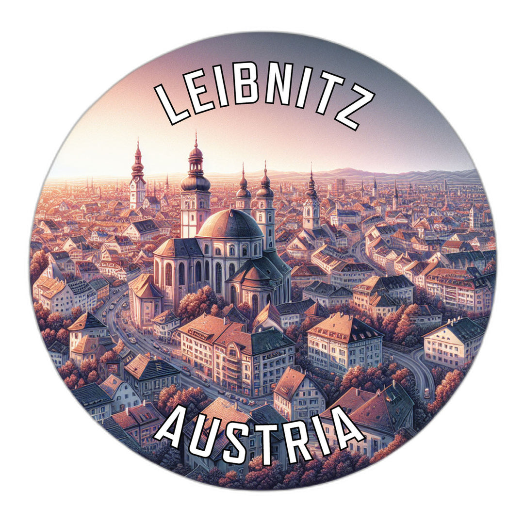 Leibnitz Austria Souvenir Die Cut Flat Magnet Image 1