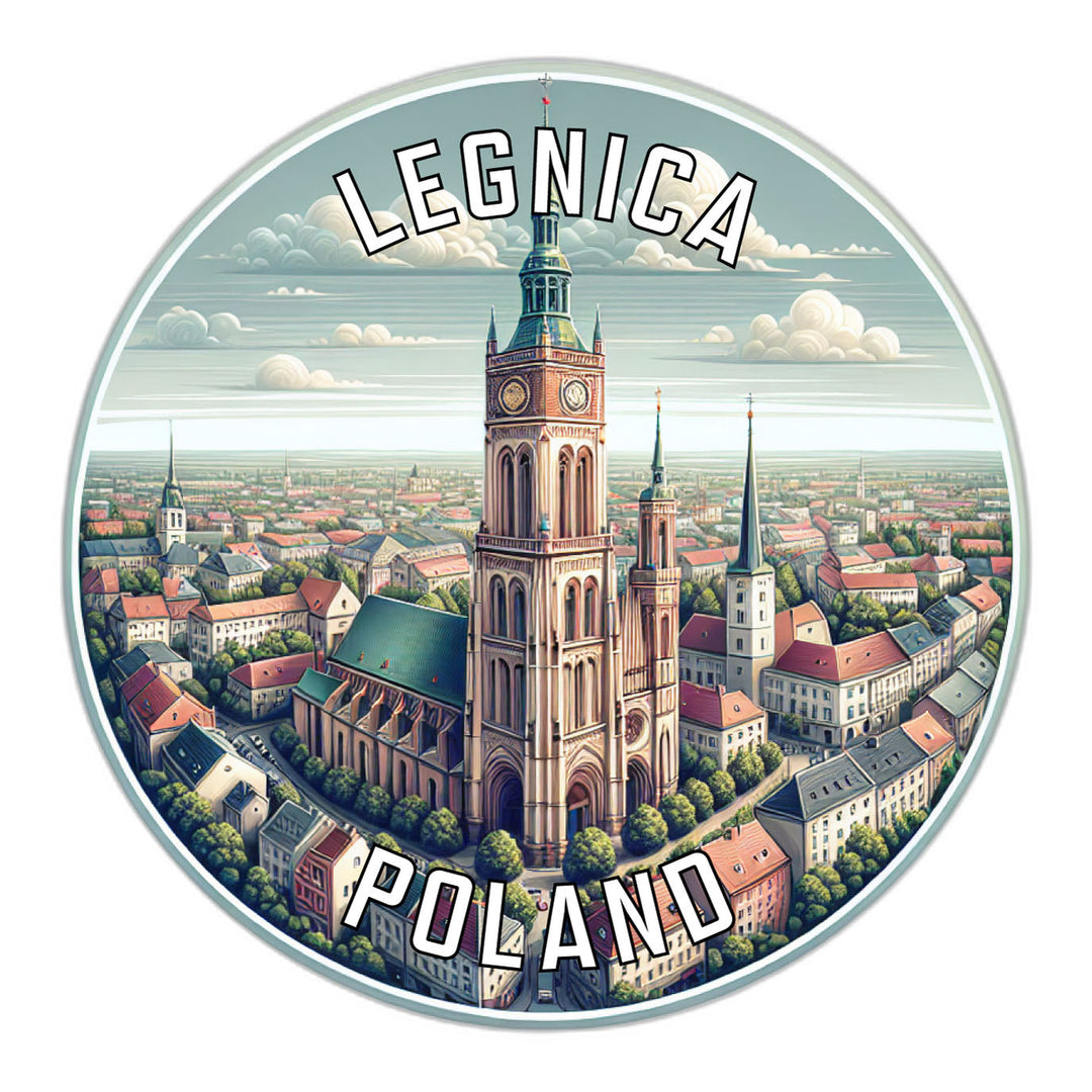 Legnica Poland Souvenir Die Cut Flat Magnet Image 1